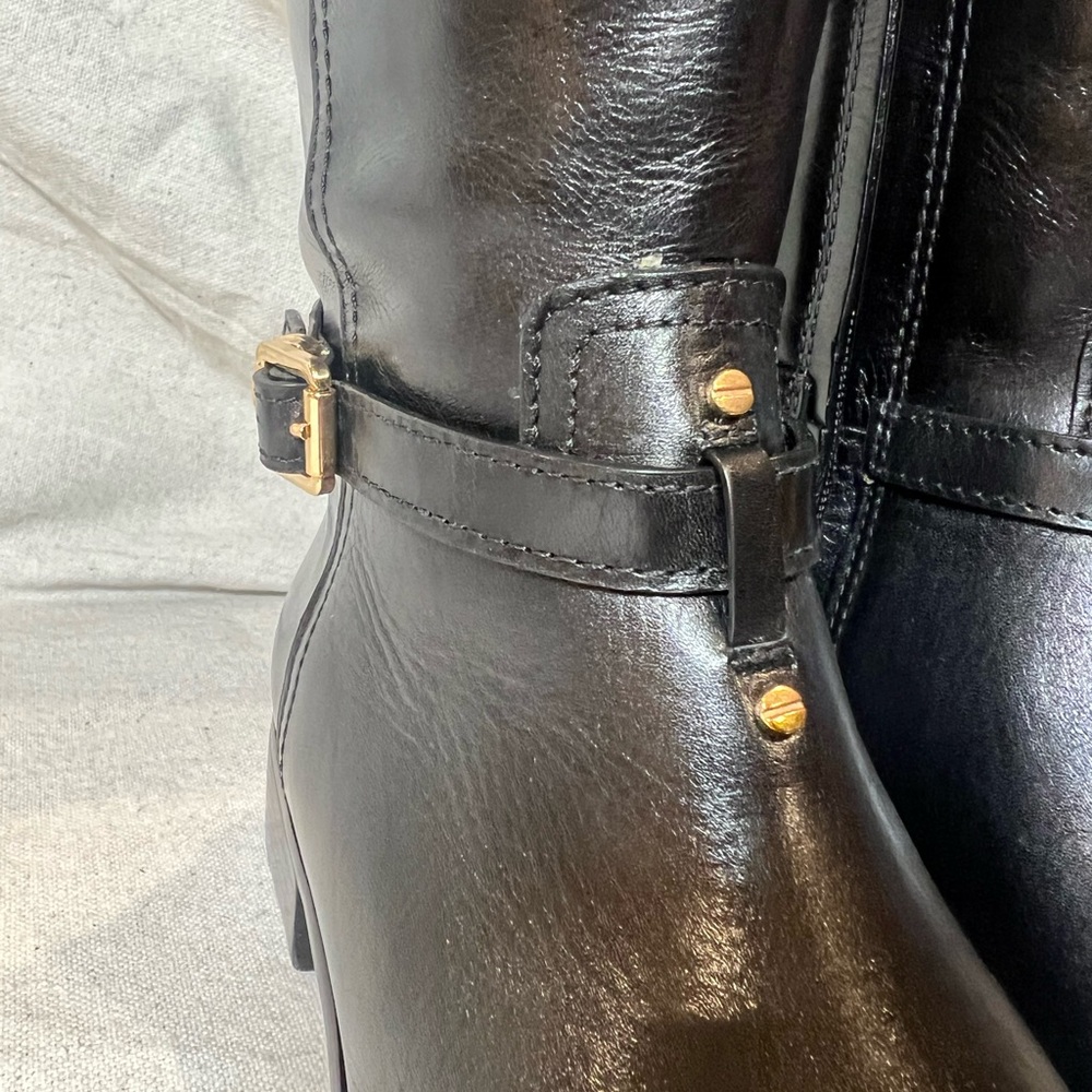 Tory Birch ELOISE riding boots black size 9 - Picture 9 of 13